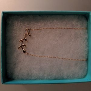 Tiffany & Co. 18K Gold Olive Leaf Vine Pendant